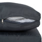 Outdoor PE Wicker 2-Seater Sofa Set with Grey Cushions and Table