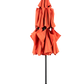 Aluminium 10ft 3-Tier Auto-Tilt Outdoor Patio Umbrella - Orange