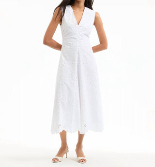 Veronica Beard - Aven Eyelet Midi Dress