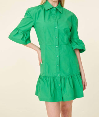 Dolce Cabo - Poplin Ruffle Detail Dress