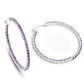 3.00 Carat Genuine Amethyst .925 Sterling Silver Earrings