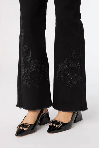 Coco + Carmen - Everstretch Baby Bootcut With Bottom Embroidery Jeans