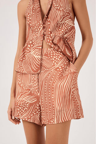 Dress To - Cupuaçu Lagoon Printed Shorts