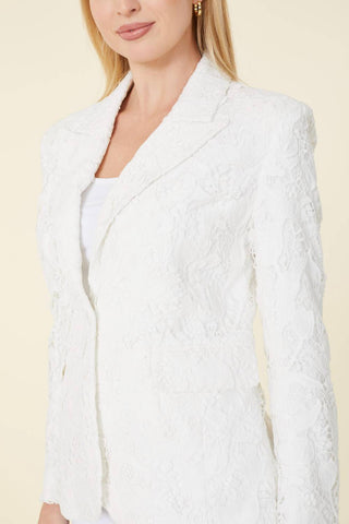 Dolce Cabo - Floral Lace Tailored Blazer