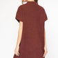 Entro - Mock Neck Sweater Knit Dress