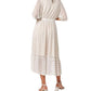 Apricot - Lurex Mesh Kimono Maxi Dress