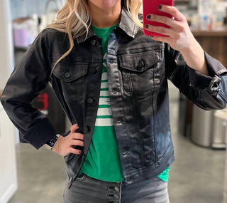 1822 Denim - Classic Coated Denim Jacket