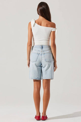 Astr - Lora Textured Off Shoulder Top