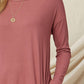 Entro - Ribbed Pocket Midi Dress Marsala