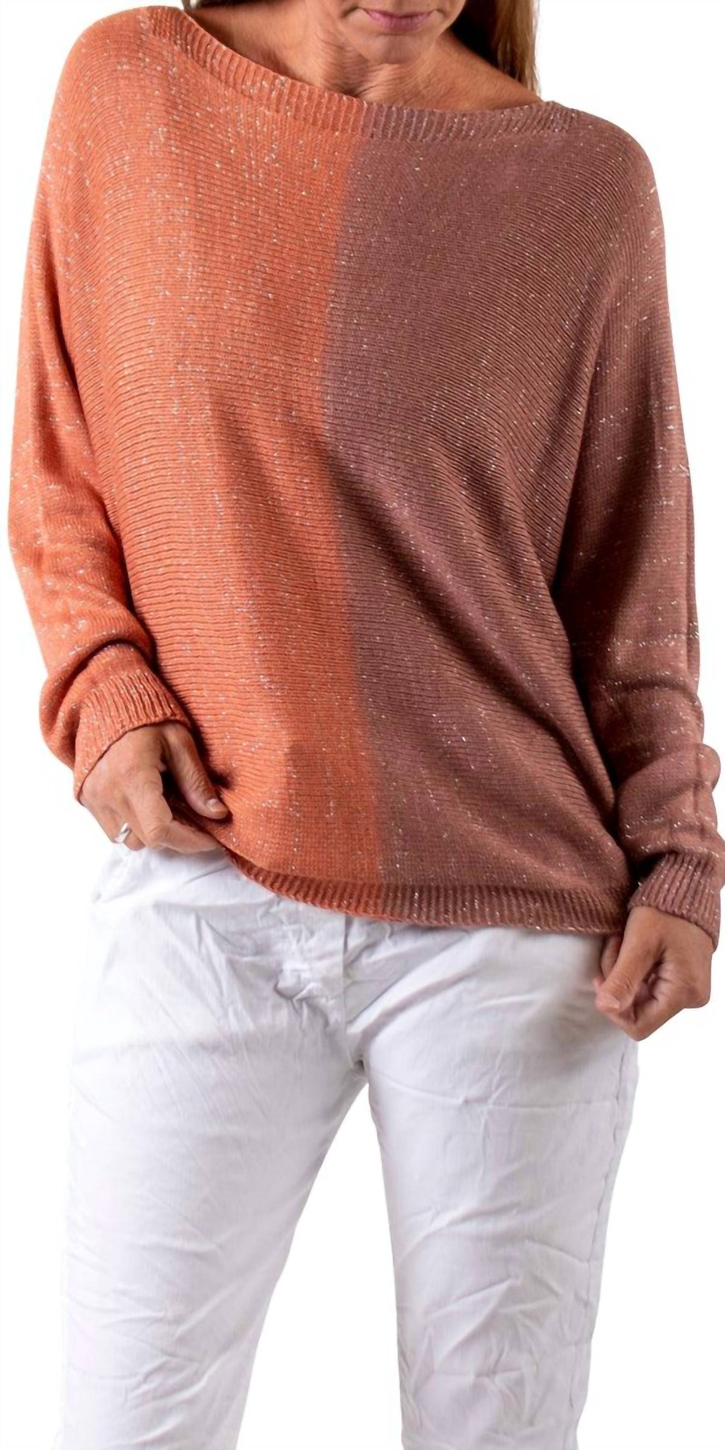 Gigi Moda - Argento Dual-toned Sweater