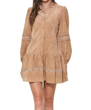 Able - Wavy Detail Babydoll Dress