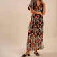 Care Tucker - Beatrice All Over Wild Flower Pattern Kaftan Dress