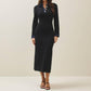 Able - Women's Denim Trim Knit Dress