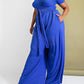The Curve La - Plus Size Wrap Around Short Sleeve Top And Pants Set