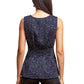 Eva Franco - Metallic Peplum Top
