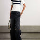 Jean Paul Gaultier - Viscose Striped Knitted Short Sleeves Pullover