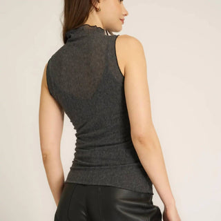 Project Social T - On The Town Layered Mesh Tank Top