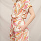 En Creme - Eliza Tropical Print Romper