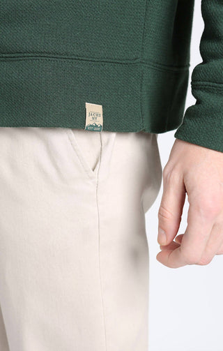 Jachs New York - Kent Recycled Jacquard Sherpa Lined Crewneck Sweater