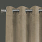 2 Pieces Set Room Darkening Curtain Panels with Grommet