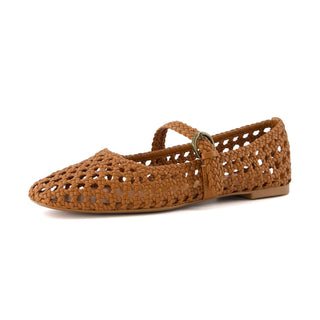 Cushionaire - Women’s Weston Hand Woven Dressy Ballet Flats