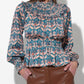 Adelyn Rae - Melodie Smocked Waist Mock Neck Blouse