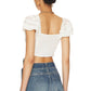 Free People - Square Neck Ruched Cropped Top