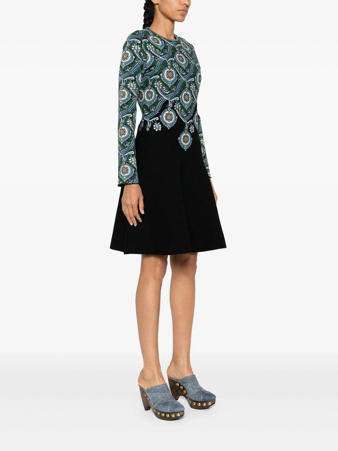 Etro - Jacquard-pattern Knitted Dress