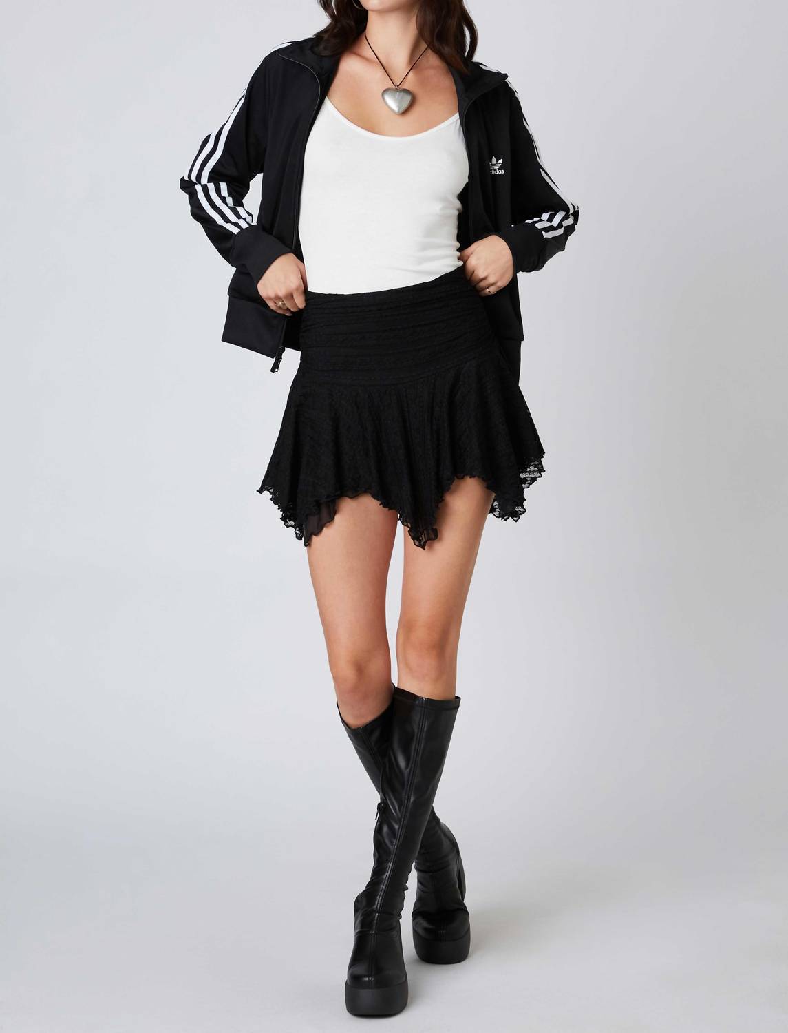 Cotton Candy - Lace Mini Skirt