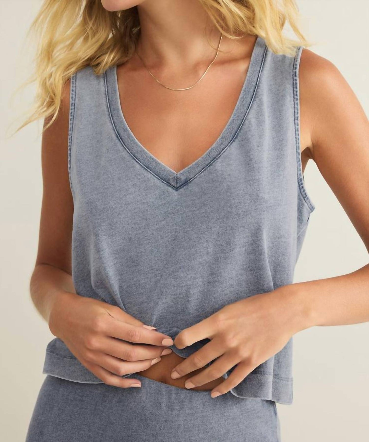 Z Supply - Sloane V-neck Denim Tank