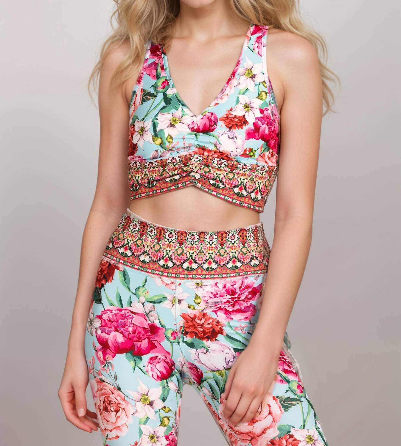 Johnny Was - Rose Ruched Sports Bra