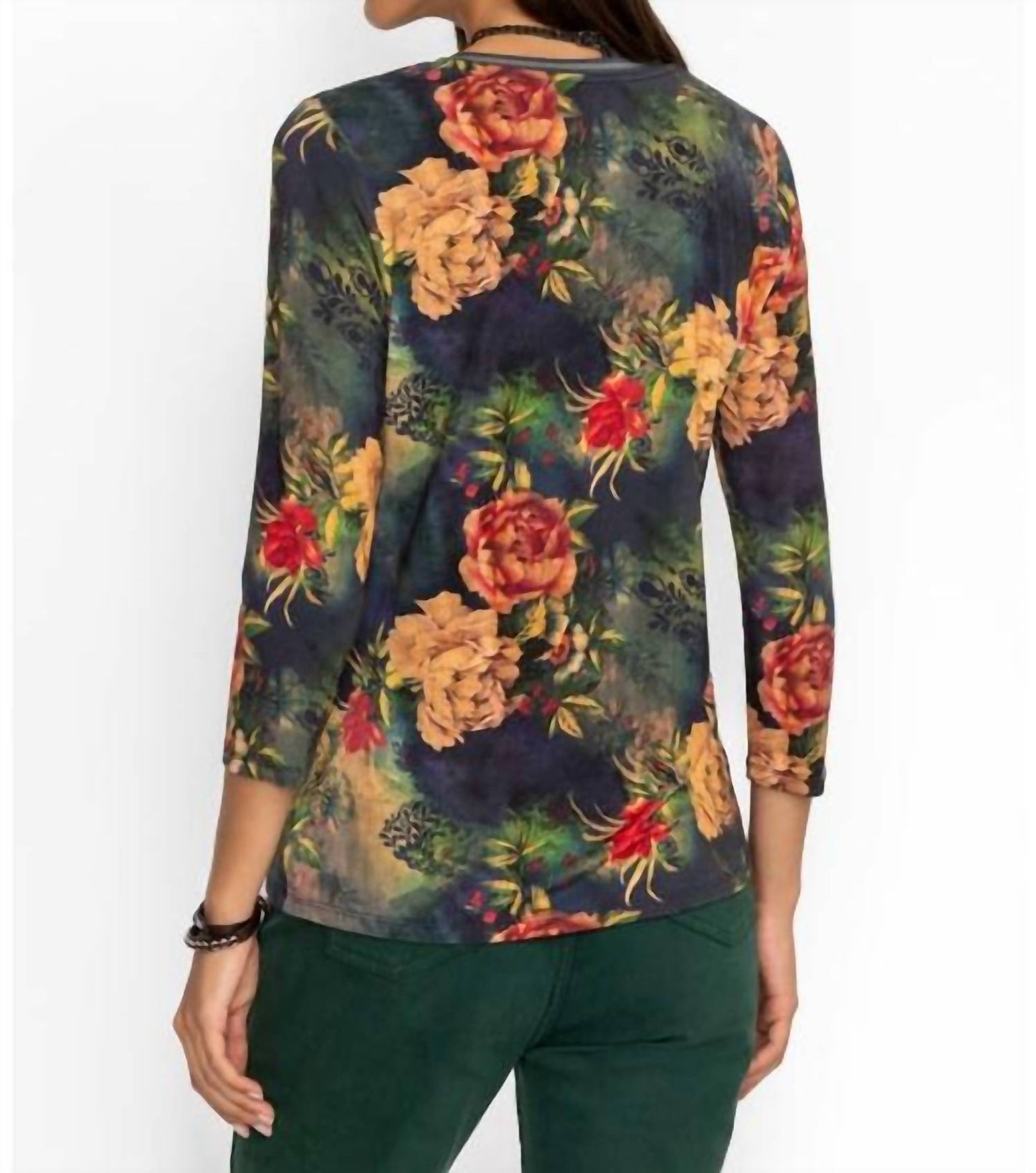 Johnny Was - JANIE FAVORITE 3/4 SLEEVE V-NECK TEE