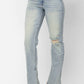 Judy Blue - High Waist Destroyed & Inseam Slit Straight Denim Jeans