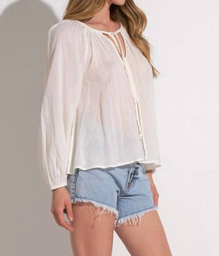 Elan - Prescila Peasant Top