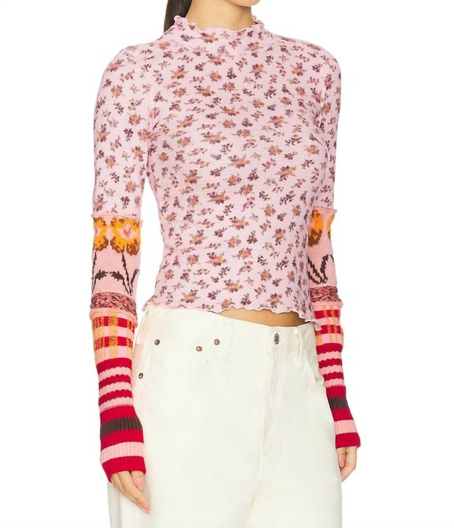 Free People - Bold Bowery Folded Sleeve Top
