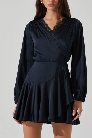 Astr - Aluma Satin Mini Dress