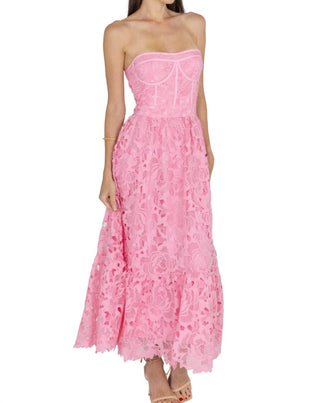 Akalia - Amelia Lace Bustier Midi Dress