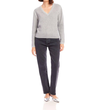 Fifteen Twenty - Ali Stitch V-neck Sweater