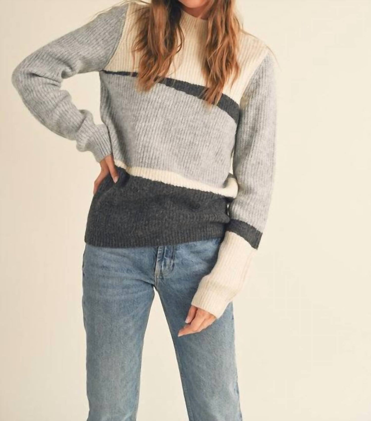 &Merci - Mindi Mock Neck Sweater