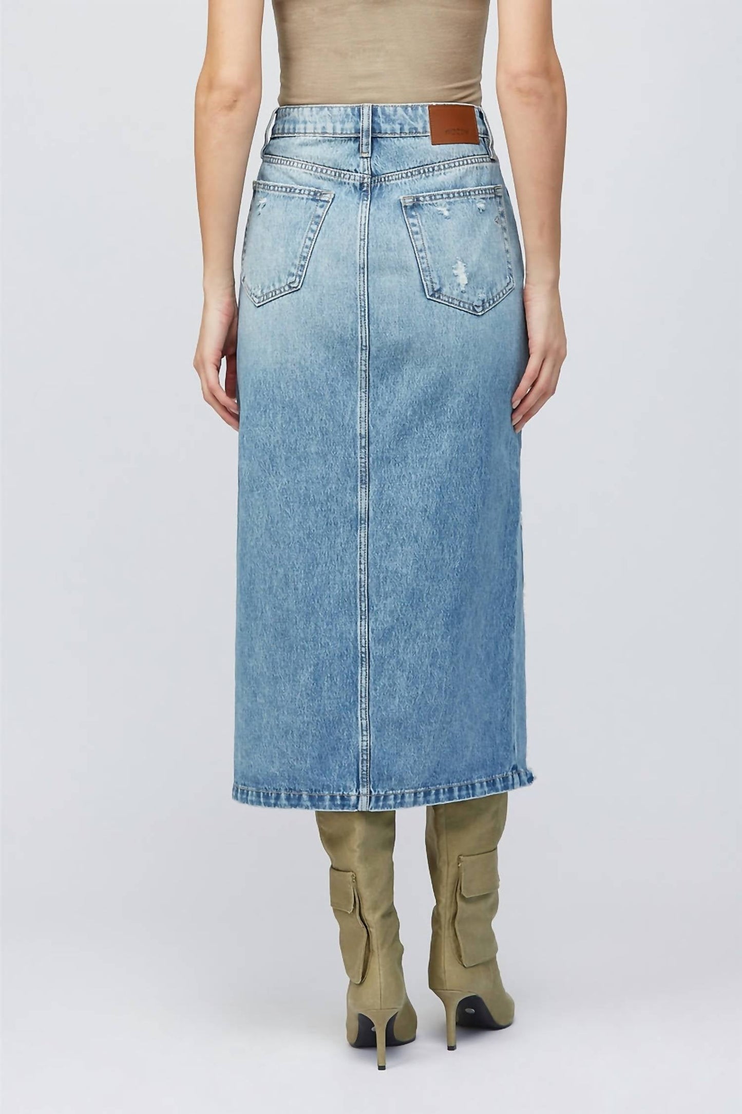 Hidden - Jagger Distressed Maxi Skirt