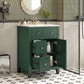 Bathroom Vanity With Basin, Rectangular Cabinet With 2 Drawers And Soft Closing Door