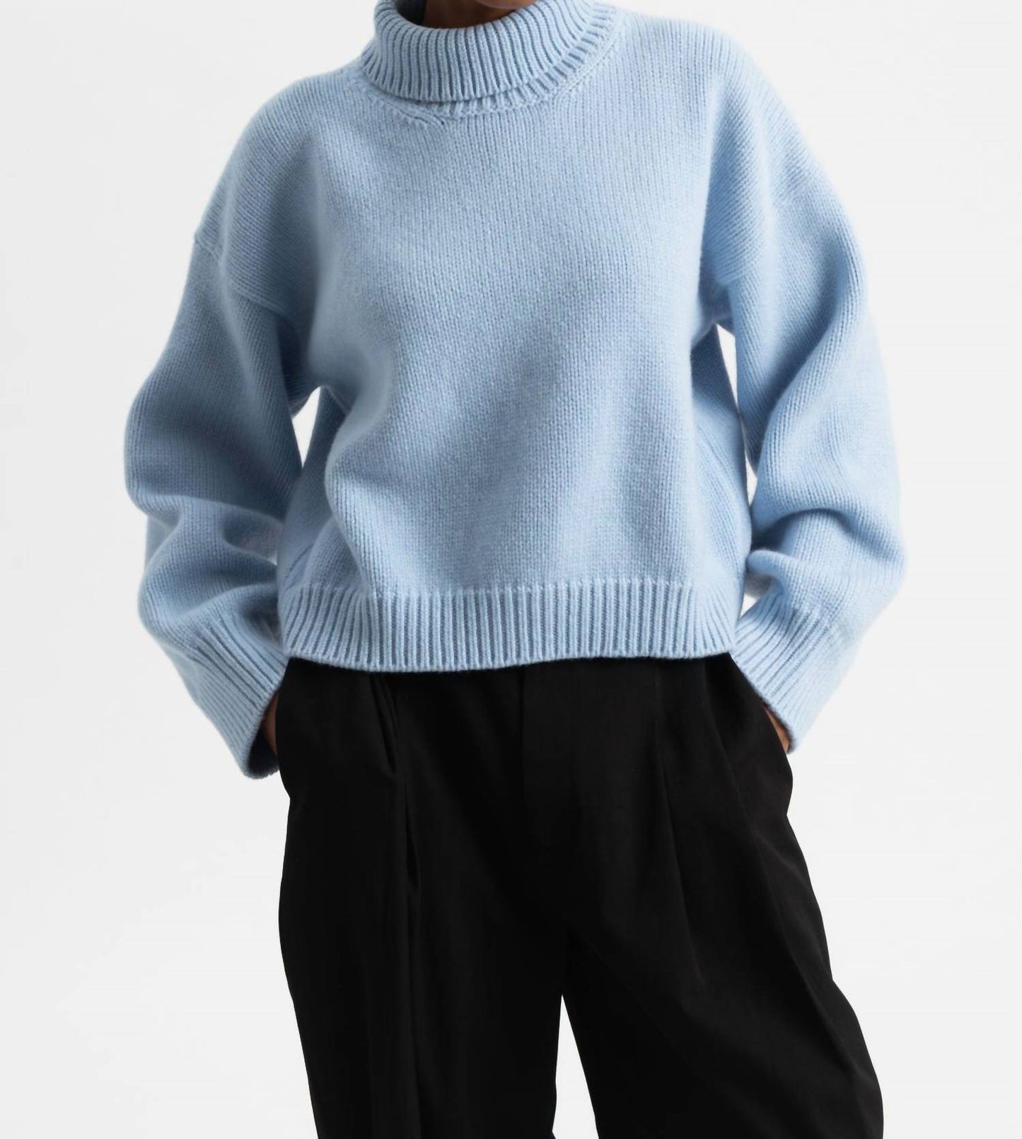 &Daughter - Caragh Chunky Crop High Neck Sweater