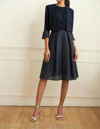 Joseph Ribkoff - Women'a Striped Bolero Jacket