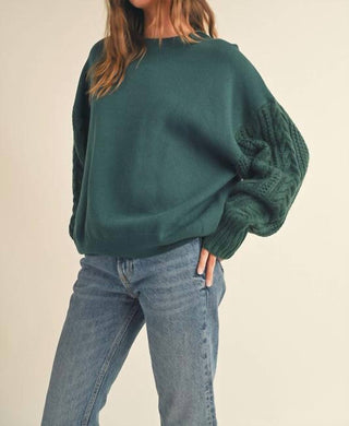 &Merci - Cable Sleeve Sweatshirt