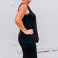 A La Carte - Boat Neck Sleeveless Knit Tunic
