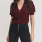Endless Blu. - Colby Puff Sleeves Sweater