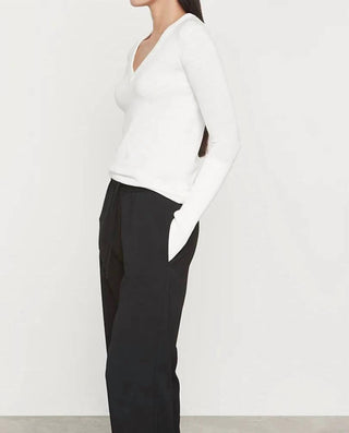 Enza Costa - Fine Cashmere V-neck Top