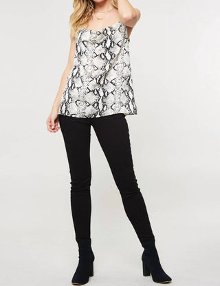 Promesa - Looking Fierce Snakeskin Cami Top