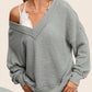 La Miel - Waffle V Neck Top