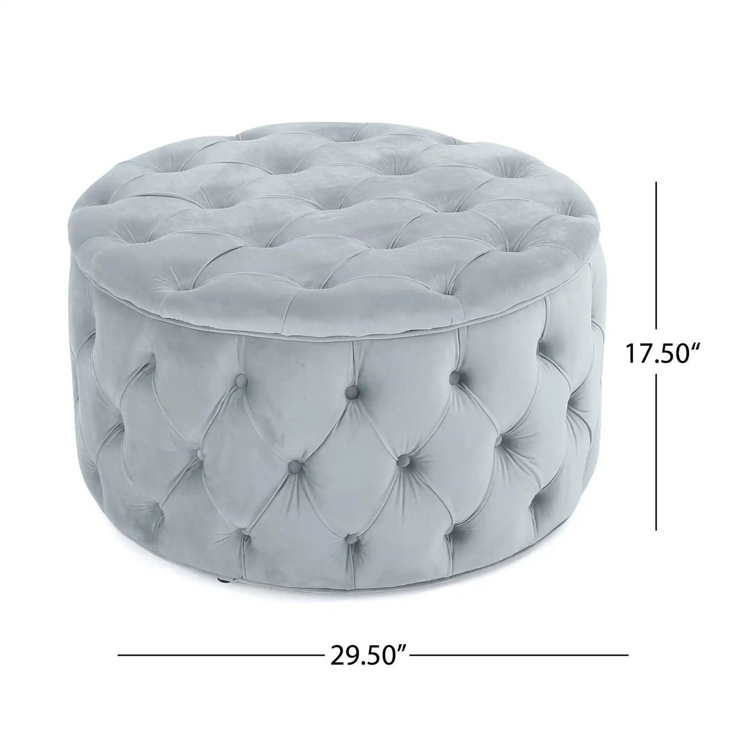 Modern Glam Ottoman Velvet